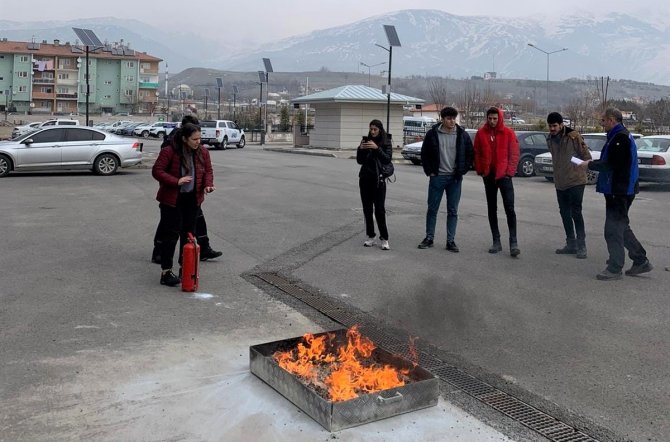 Genç Sporculara Yangın Eğitimi