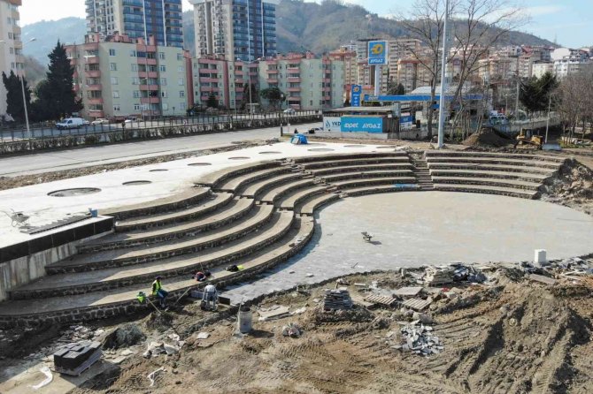 Giresun Belediyesi Sahil Projesinin Yüzde 75’ini Tamamladı