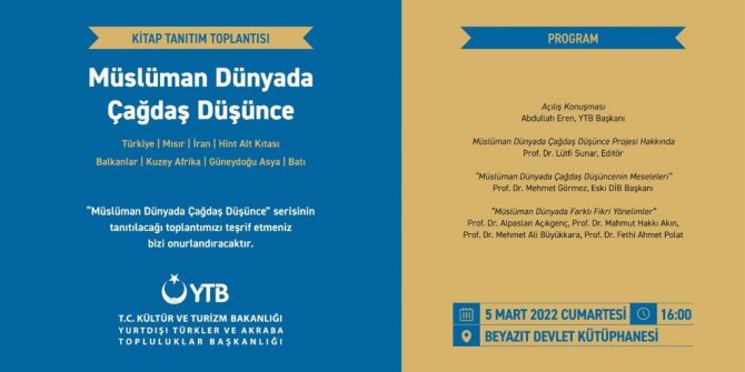 “Müslüman Dünyada Çağdaş Düşünce” Serisinin İkinci 4 Cildi Çıktı