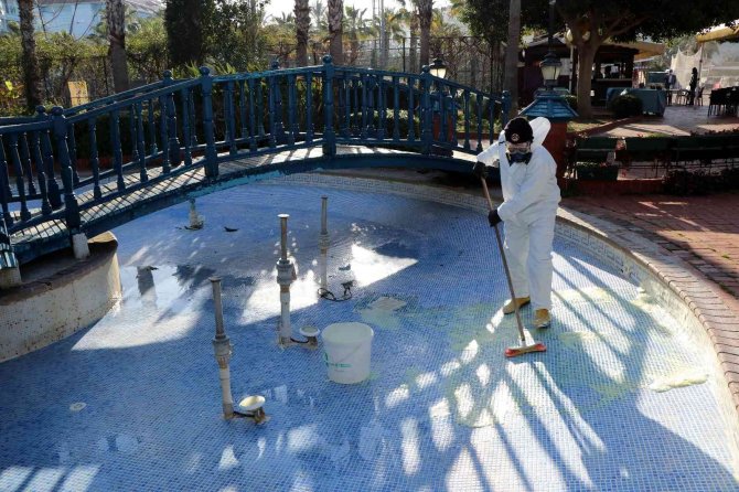 Alanya’da Süs Havuzları Yaz Dönemine Hazırlanıyor
