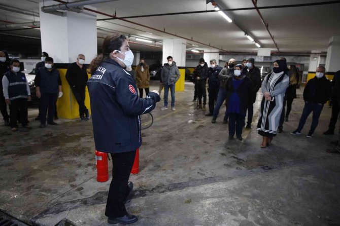 Antalya Büyükşehir Belediyesinden Yangın Tatbikatı