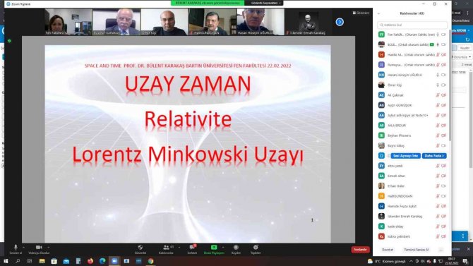 Uzay-zaman (Lorentz - Minkowski Uzayları) Sempozyumu
