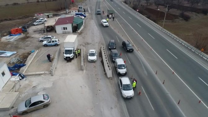 Malatya’da Dron İle Sürücülere Sıkı Takip
