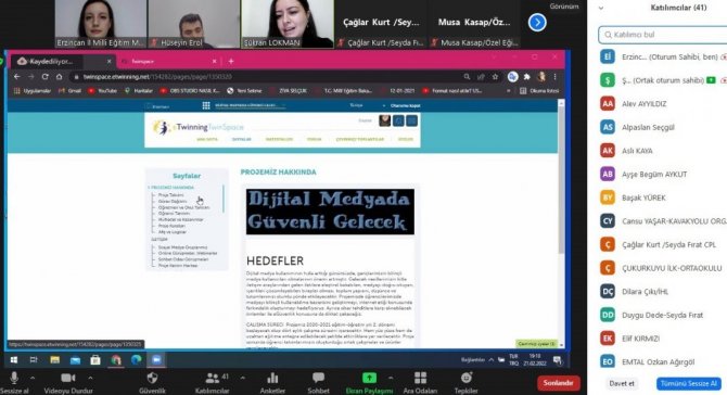 Erzincan’da “Etwinning Örnek Proje İ̇ncelemeleri” 2’nci Toplantısı Yapıldı
