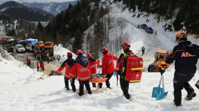 Giresun’da Gerçeğini Aratmayan Çığ Tatbikatı