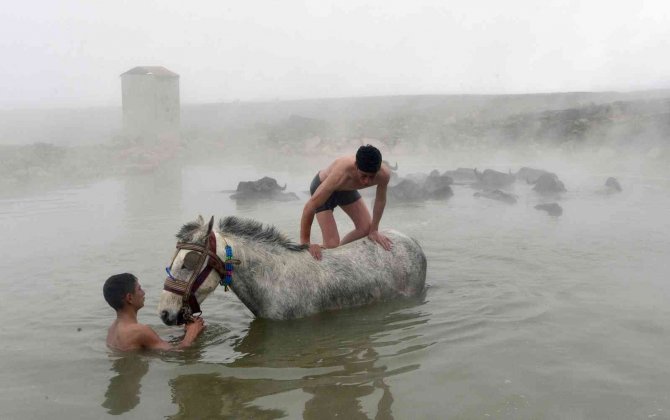 Budaklı Kaplıcası Doğal Fotoğraf Stüdyosuna Döndü