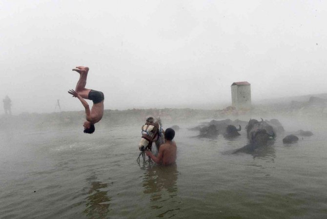 Budaklı Kaplıcası Doğal Fotoğraf Stüdyosuna Döndü