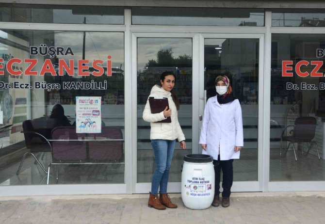 Köşk Belediyesi, Eczanelere Atık İlaç Kutusu Dağıttı