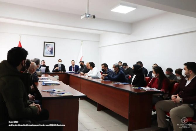 Kütahya’da Acil Sağlık Hizmetleri Koordinasyon Komisyonu Toplantısı