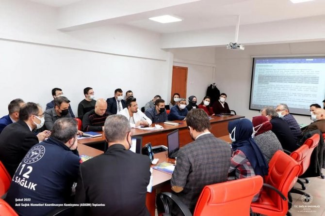 Kütahya’da Acil Sağlık Hizmetleri Koordinasyon Komisyonu Toplantısı