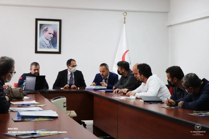 Kütahya’da Acil Sağlık Hizmetleri Koordinasyon Komisyonu Toplantısı