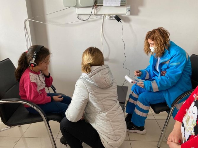 Çayırlı’da İlkokul Öğrencileri İşitme Testinden Geçirildi