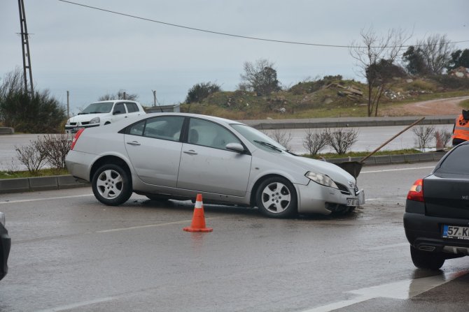 Sinop’ta Trafik Kazası: 1 Yaralı