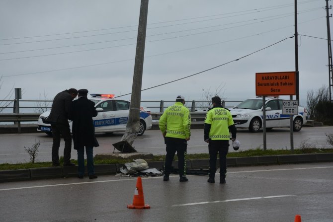Sinop’ta Trafik Kazası: 1 Yaralı