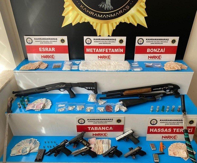 Kahramanmaraş Merkezli Uyuşturucu Operasyonuna 12 Tutuklama