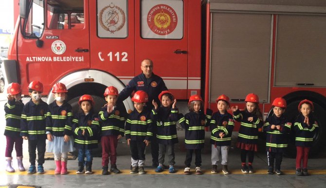 Altınova’nın Minik İtfaiyecileri