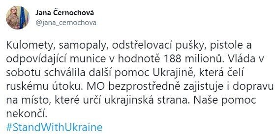 Çekya’dan Ukrayna’ya Silah Yardımı
