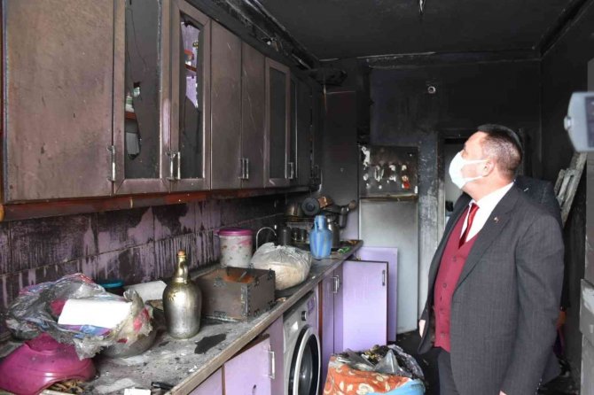 Başkan Beyoğlu’ndan Evi Yanan Aileye Destek Ziyareti