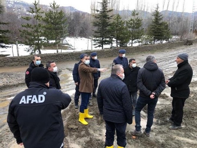 Afet Bölgesinde Hasar Tespit Çalışmaları Başladı