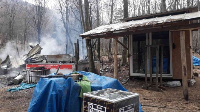 Yalova Kent Ormanı’ndaki Ahşap İşletme Yanarak Kül Oldu
