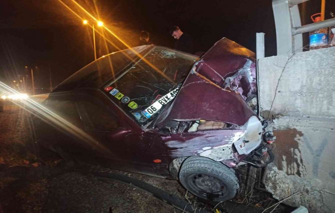 Ankara’da Trafik Kazası: 1 Yaralı