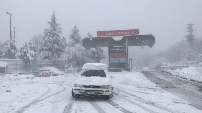 Kırklareli Bulgar Sınırı Beyaza Büründü