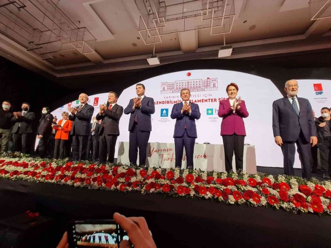 6 Muhalefet Partisinin ‘Güçlendirilmiş Parlamenter Sistem Mutabakat Metni’ Açıklandı