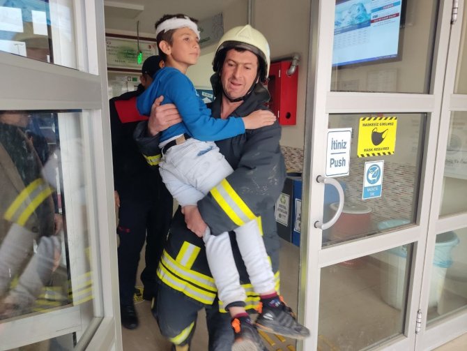 Hisarcık’ta Okullarda Deprem Ve Yangın Tatbikatı