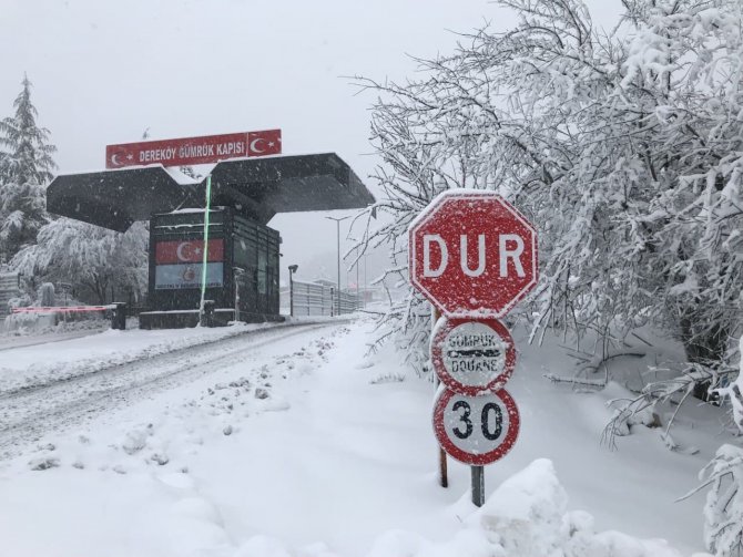 Kırklareli Bulgar Sınırı Beyaza Büründü