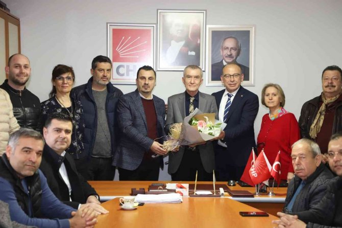 Başkan Çetin Akın’dan Chp İlçe Yönetimine Ziyaret