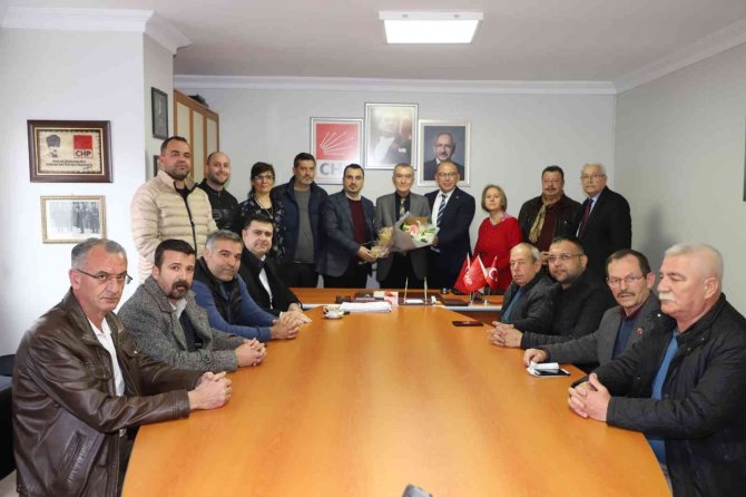 Başkan Çetin Akın’dan Chp İlçe Yönetimine Ziyaret