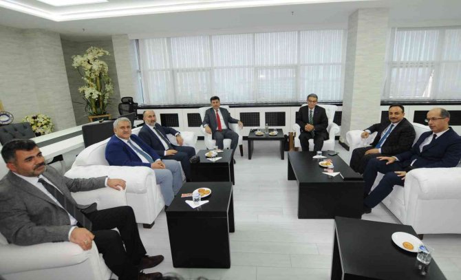 Prof. Dr. Sami Güçlü, Rektörümüz Karacoşkun’la Bir Araya Geldi