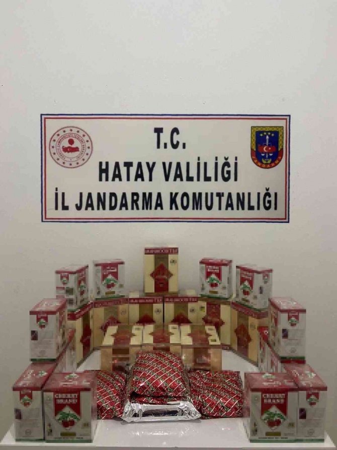 Hatay’da Kaçak 450 Kilo Tütün, 23 Kilo Çay Ele Geçirildi
