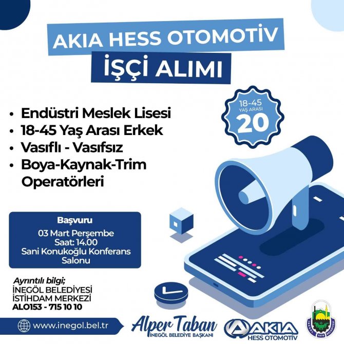 İ̇negöl Belediyesi 20 Kişiyi Daha İş Sahibi Yapıyor