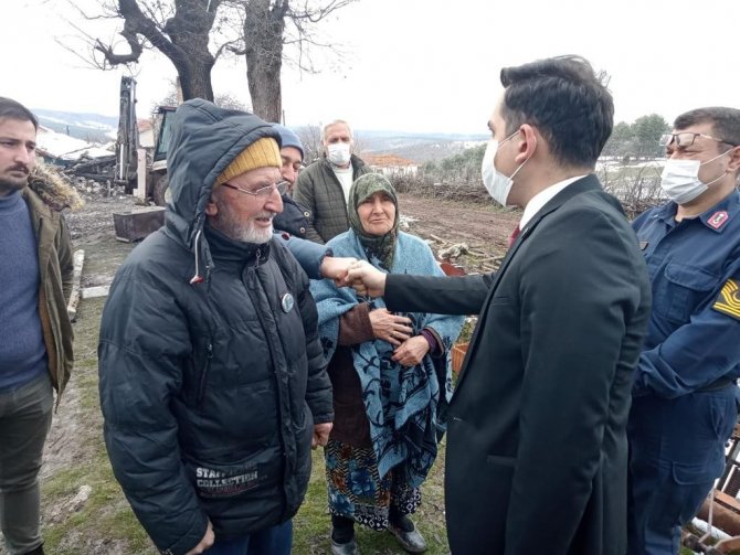 Yangında Evsiz Kalan Şehit Ailesine Devlet Sahip Çıktı