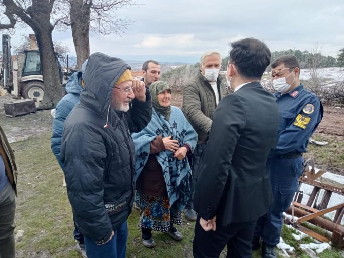 Yangında Evsiz Kalan Şehit Ailesine Devlet Sahip Çıktı
