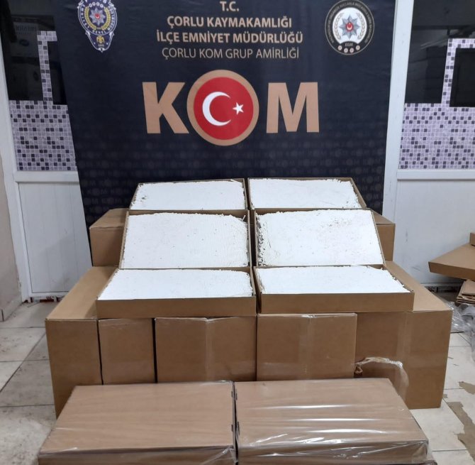 Tekirdağ’da Kaçakçılık Operasyonu: Binlerce Malzeme Ele Geçirildi