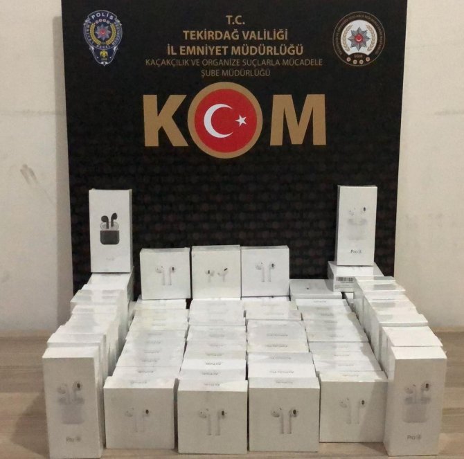 Tekirdağ’da Kaçakçılık Operasyonu: Binlerce Malzeme Ele Geçirildi