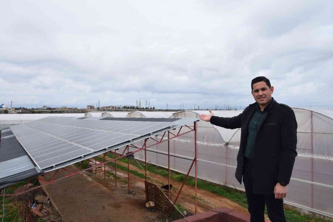 Hibe Desteğiyle Sera Kurdu, Ürettiği Elektriğin Fazlasını Satmaya Başladı