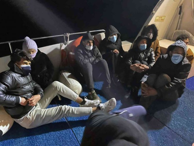 Datça’da 9 Düzensiz Göçmen Kurtarıldı