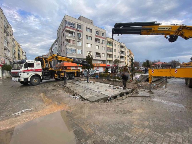 Saruhanlı Merkezi Taşkın Riskinden Koruyacak Çalışma Tamamlandı