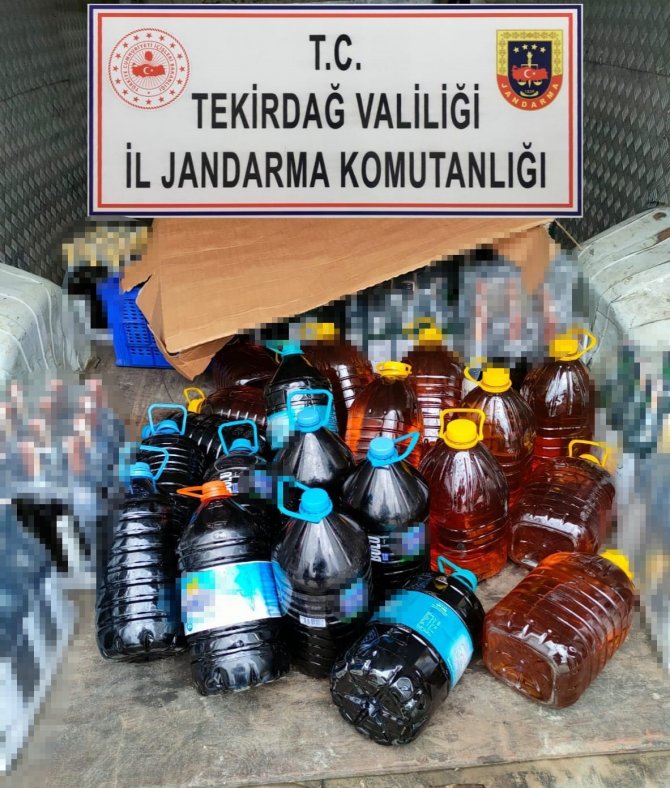 Şarköy’de 110 Litre Sahte Şarap Ele Geçirildi