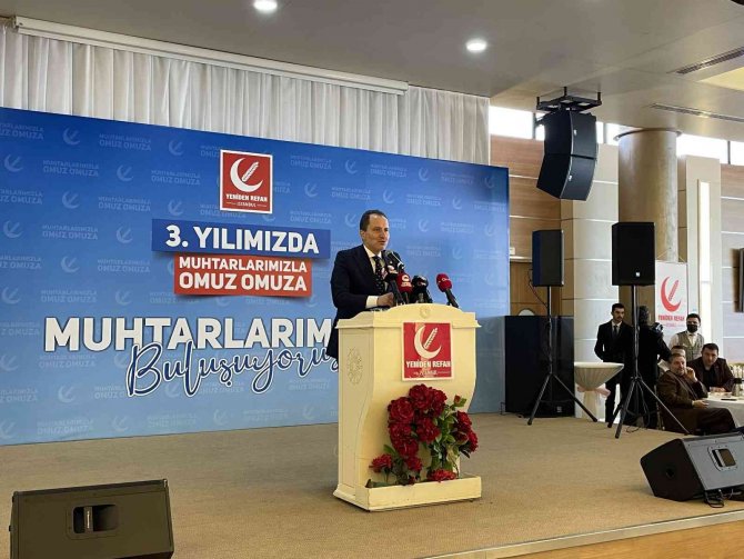 Yeniden Refah Partisi Genel Başkanı Fatih Erbakan Muhtarlarla Buluştu