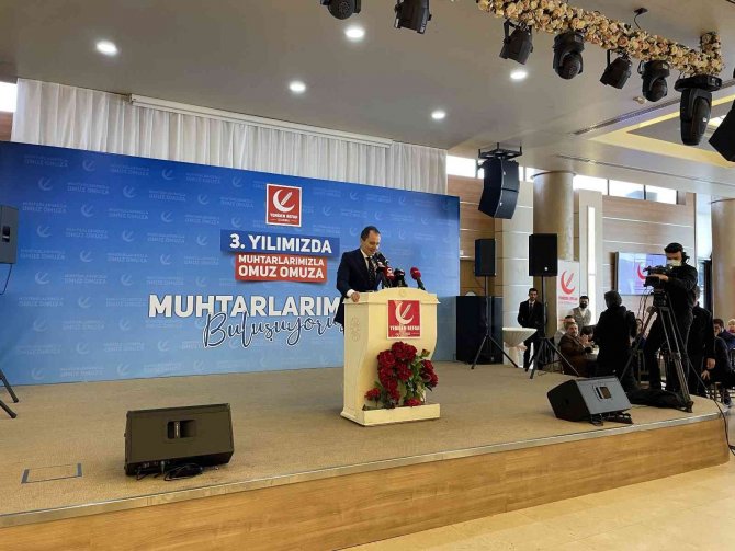 Yeniden Refah Partisi Genel Başkanı Fatih Erbakan Muhtarlarla Buluştu
