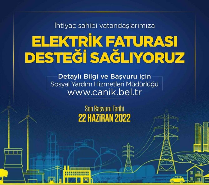 10 Bin Haneye Elektrik Faturası Desteği