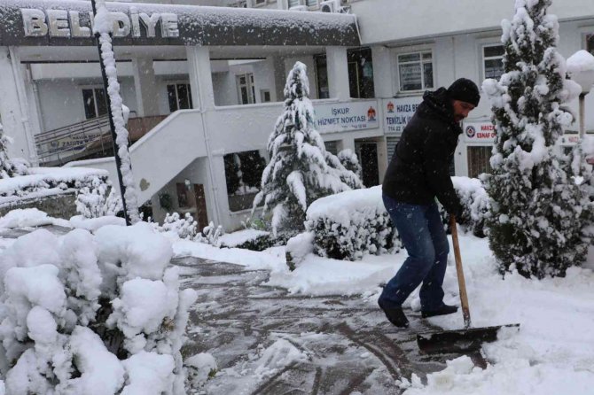 Havza’da Mart Ayında Karla Mücadele