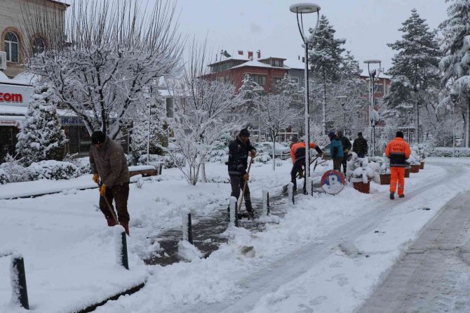 Havza’da Mart Ayında Karla Mücadele