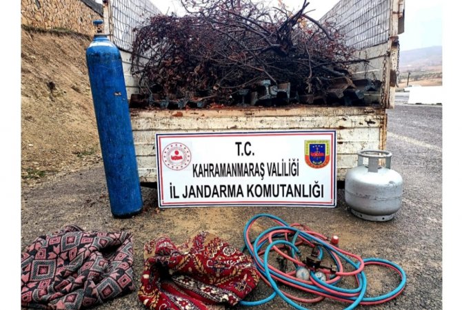 Kahramanmaraş’ta Tren Yayı Çalan 4 Şüpheli Yakalandı
