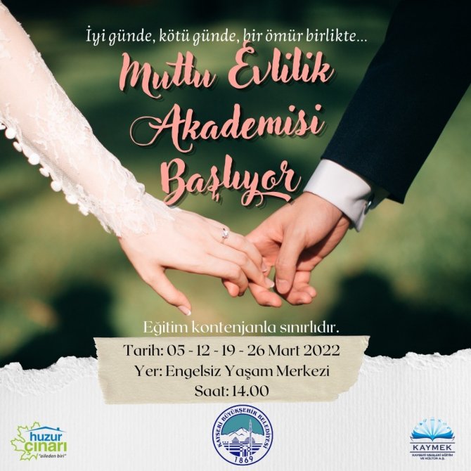 Büyükşehir’in ’Mutlu Evlilik Akademisi’ Başlıyor