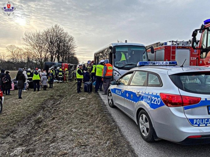 Polonya’da Ukraynalı Mültecileri Taşıyan Otobüs Kaza Yaptı: 6 Yaralı